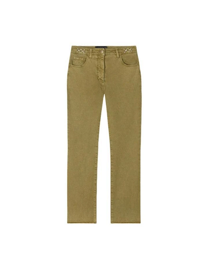 Luisa Cerano Twill Denim Kick Flare Pant