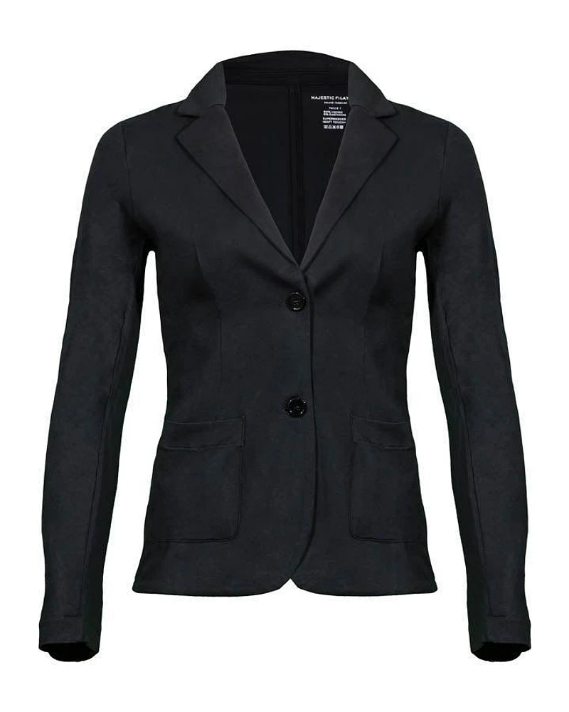 Majestic Filatures Soft Touch Two Button Blazer