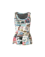 Marc Cain Postcard Print Tank Top