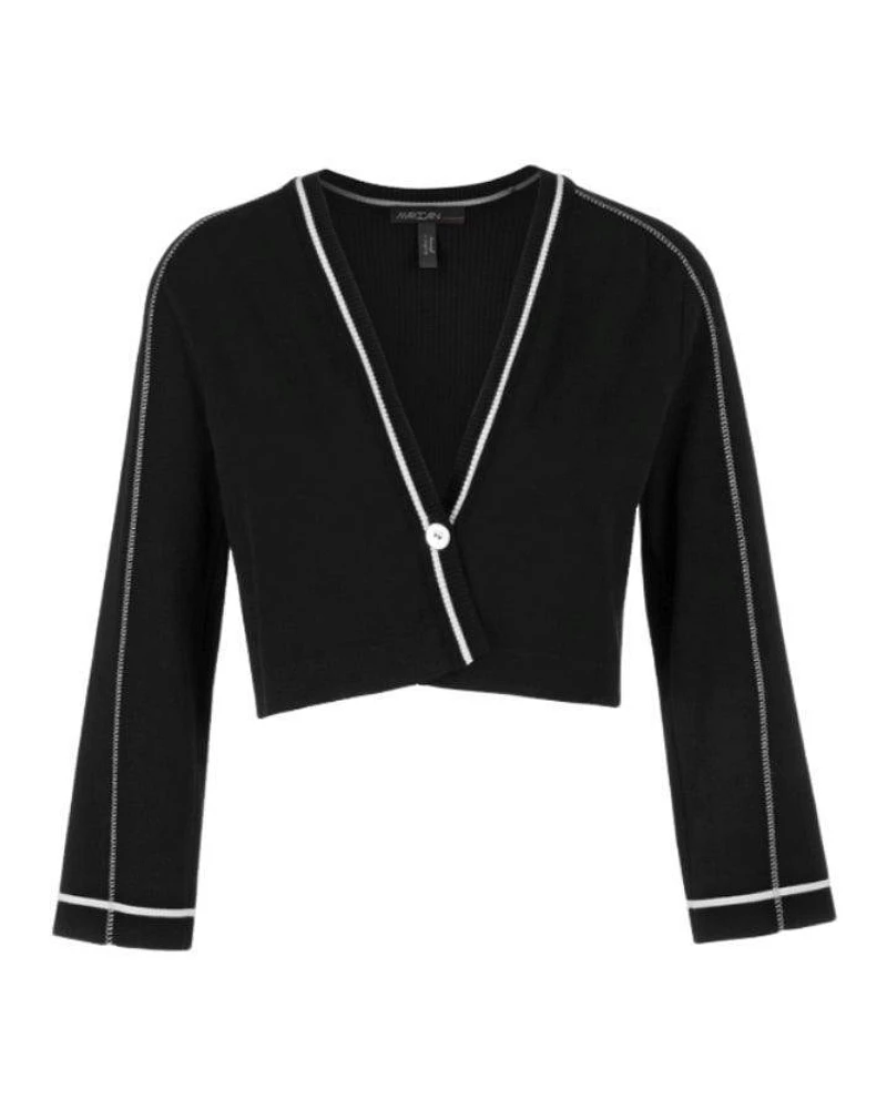 Marc Cain One Button Cropped Cardigan