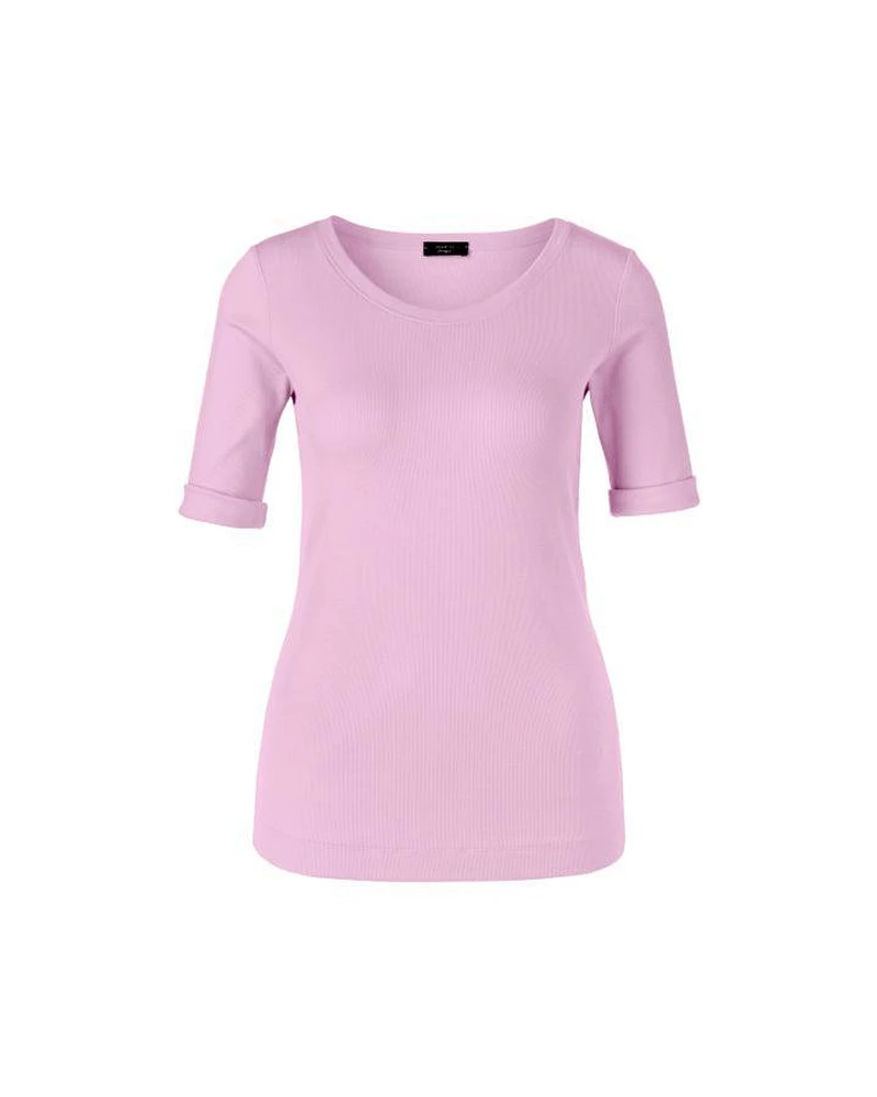 Marc Cain Ribbed Wide Round Neck Tee