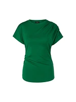 Marc Cain Ruched Cotton Tee