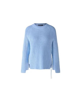 Oui Rubi Cotton Ribbed Pullover