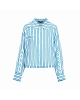 Smythe Button Sleeve Striped Shirt