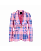 Smythe Hutton Carnation Plaid Blazer