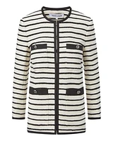 Veronica Beard Foster Striped Dickey Jacket