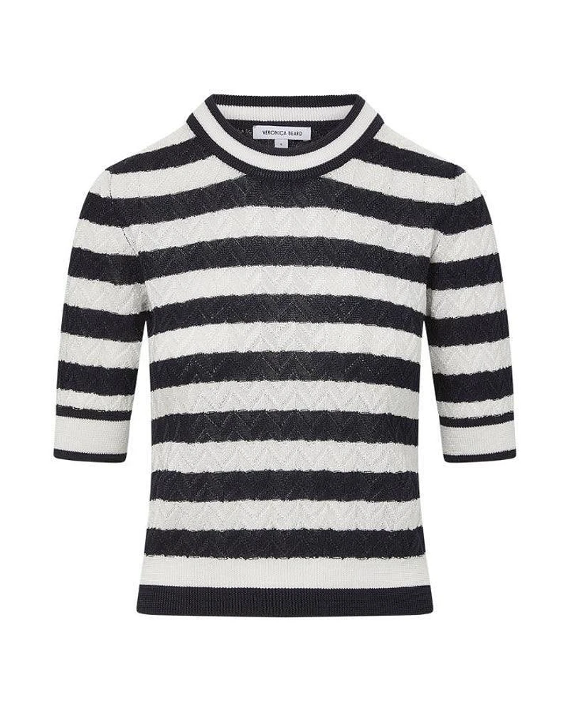 Veronica Beard Lisbeth Stripe Knit Top