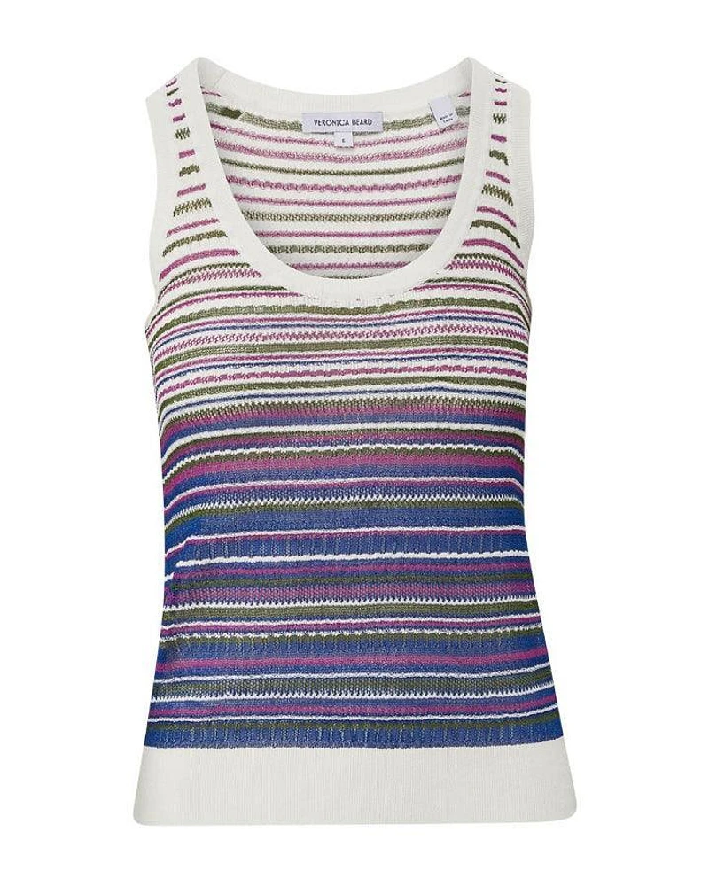 Veronica Beard Nabella Striped Knit Tank