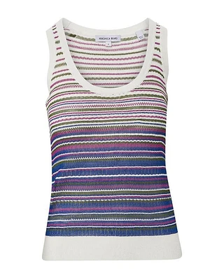 Veronica Beard Nabella Striped Knit Tank