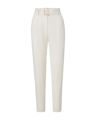 Veronica Beard Sofia Stretch Linen Pant