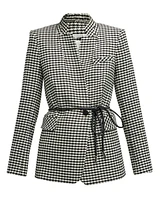 Veronica Beard Wilshire Houndstooth Dickey Jacket