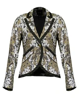 Taped One Button Blazer