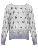 Indie Skull Print Knit