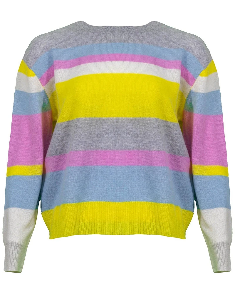 Lucille Cashmere Stripe Pullover
