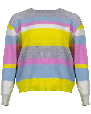 Lucille Cashmere Stripe Pullover