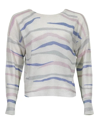 Mara Cashmere Print Pullover