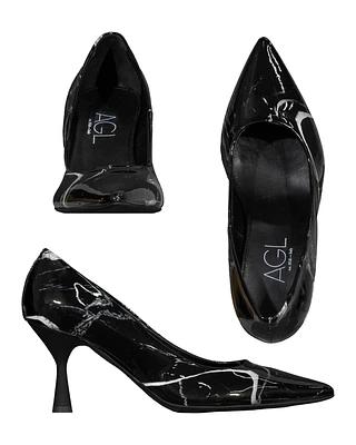 Isoldie Black Marble Pump