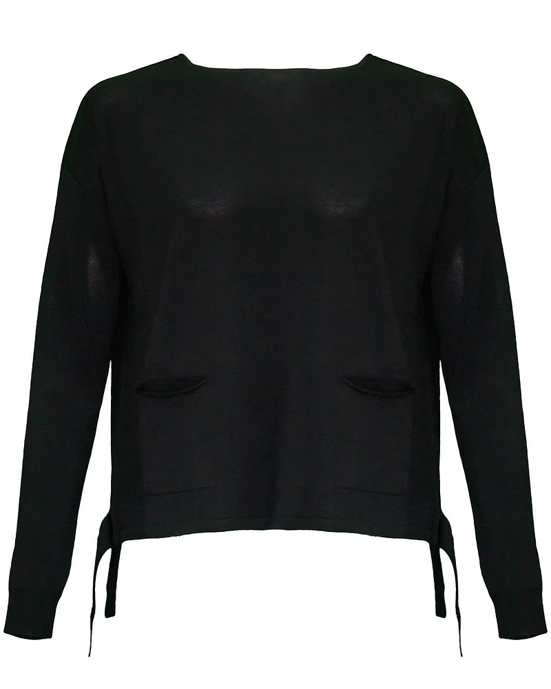 Ario Wide Neck Knit Sweater