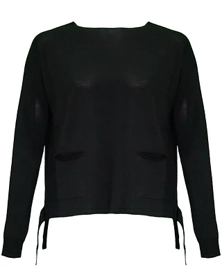 Ario Wide Neck Knit Sweater