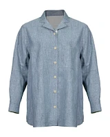 Evita Linen Denim Shacket