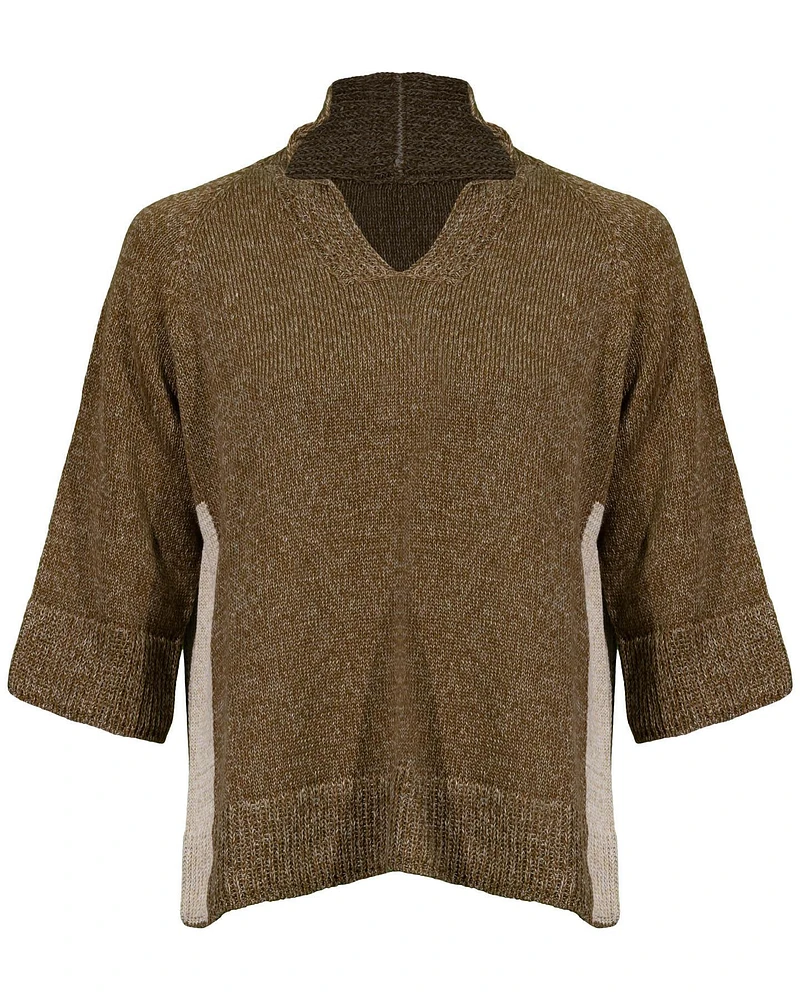 Leo 2 Tone Knit Sweater