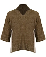 Leo 2 Tone Knit Sweater