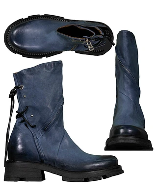 AS98 Blue Ankle Boot
