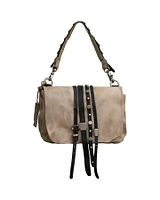 Distressed Messenger Handbag