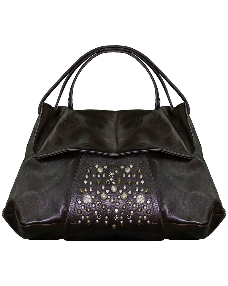 Leather Stud Detail Handbag