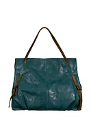 AS98 Zip Top Shoulder Bag Emerald