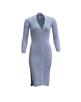 Ribbed Maxi Cardigan
