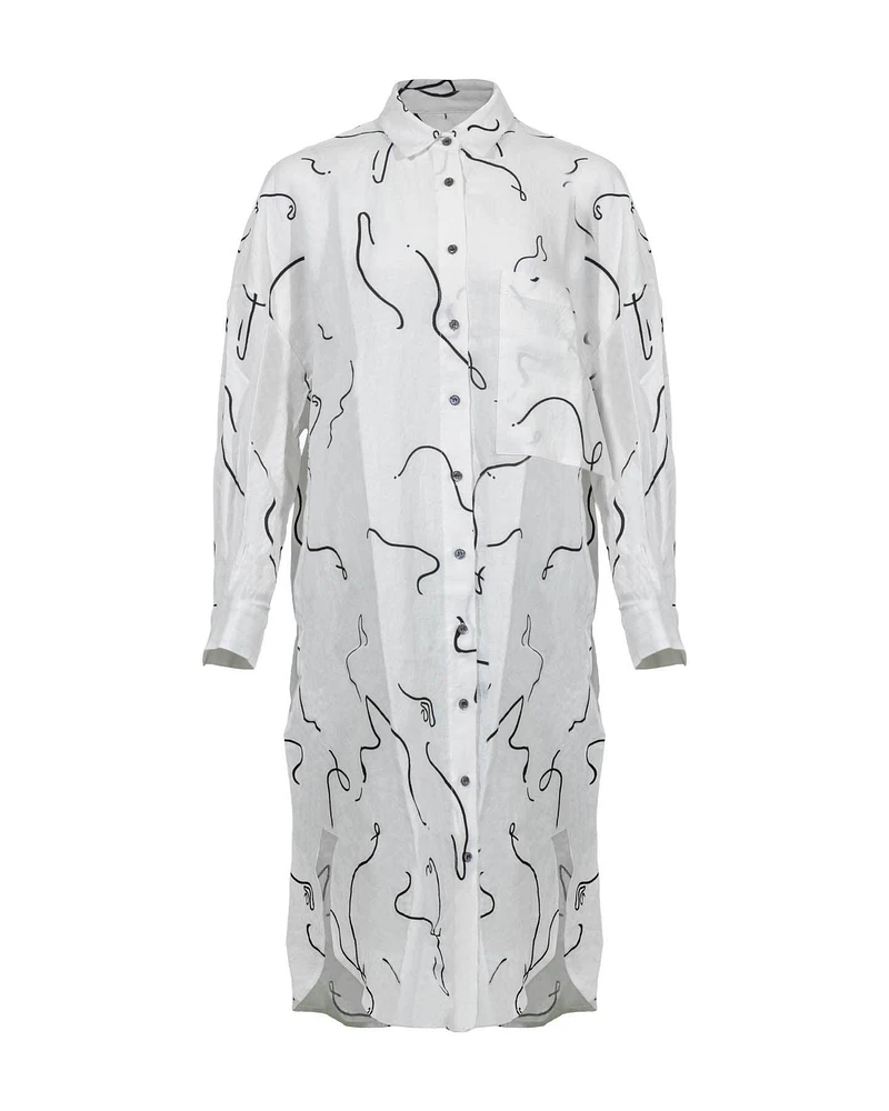 Simone Linen Print Smock