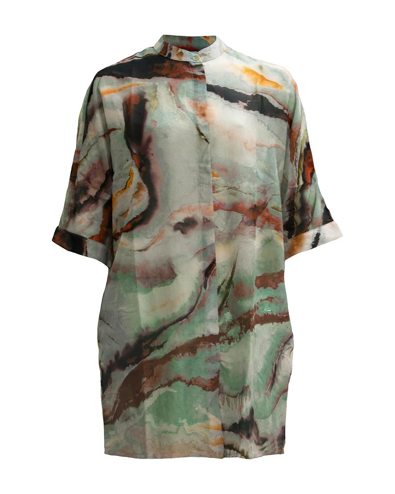 Sivo Nimbus Print Smock