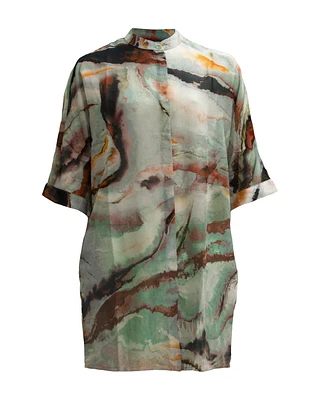 Sivo Nimbus Print Smock
