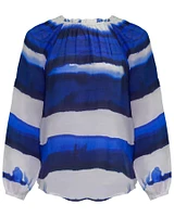 Bold Wave Print Top