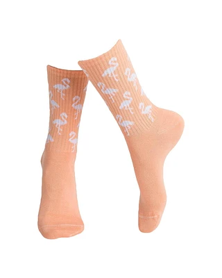 Flamingo Ribbed Socks