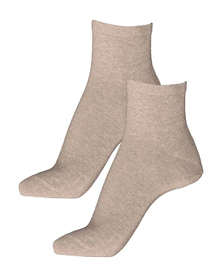 Linen Cotton Ankle Socks Petal