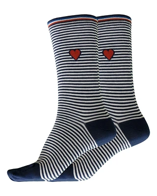Sailor with Heart Socks