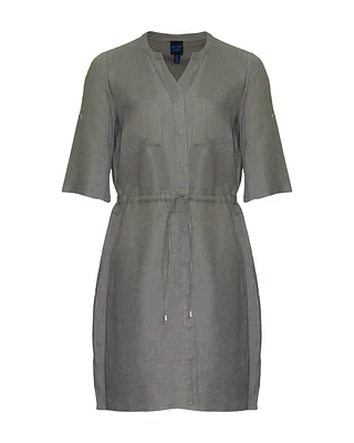 Linen Button Down Dress