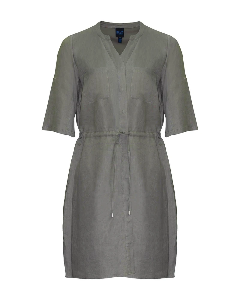 Linen Button Down Dress