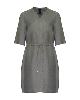 Linen Button Down Dress