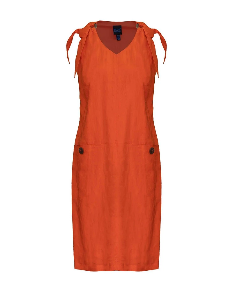 Linen Ring Strap Dress
