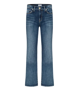 Cambio Francesca Cropped Raw Edge Jeans
