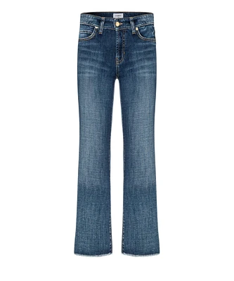 Cambio Francesca Cropped Raw Edge Jeans