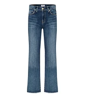 Cambio Francesca Cropped Raw Edge Jeans