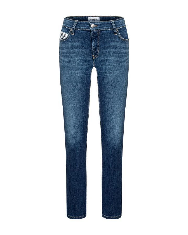 Cambio Paris Sequin Pocket Ankle Jeans
