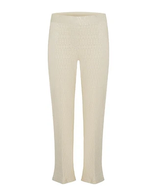 Cambio Ranee Crochet Knit Ankle Pant