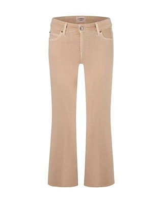 Francesca Crop Raw Edge Jean Eco Stone