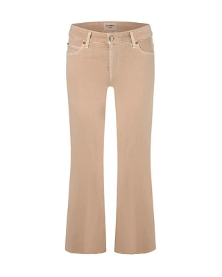 Francesca Crop Raw Edge Jean Eco Stone