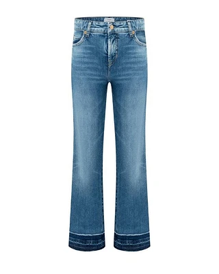 Cambio Francesca Hem Detail Cropped Jeans